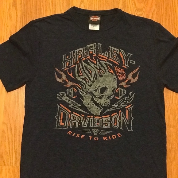Harley Davidson Rise To Ride T Shirt - Picture 1 of 4
